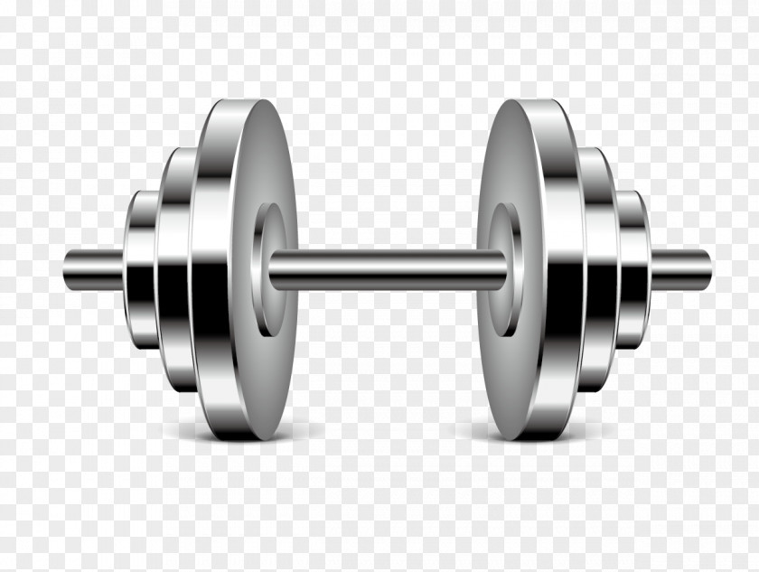 Vector Barbell Physical Fitness Exercise Centre Icon PNG