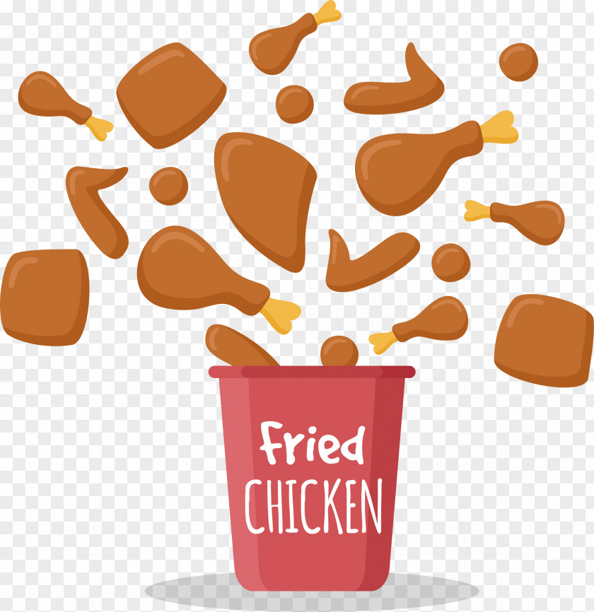 Whole Family Bucket Fried Chicken Nugget Fast Food Junk PNG