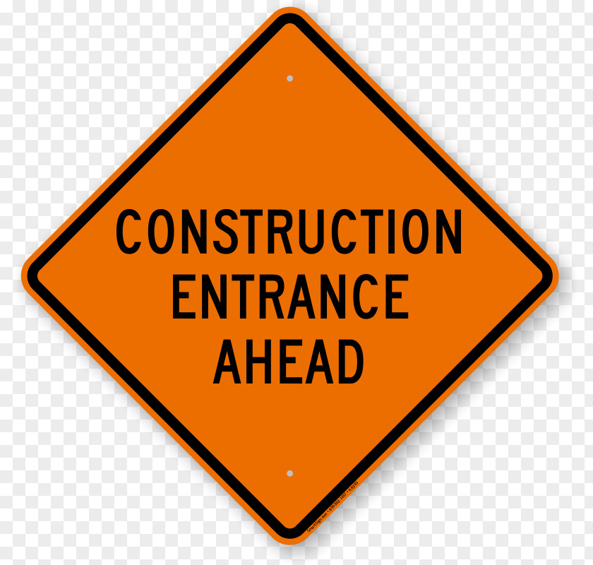 Construction Personnel Roadworks Warning Sign Traffic PNG