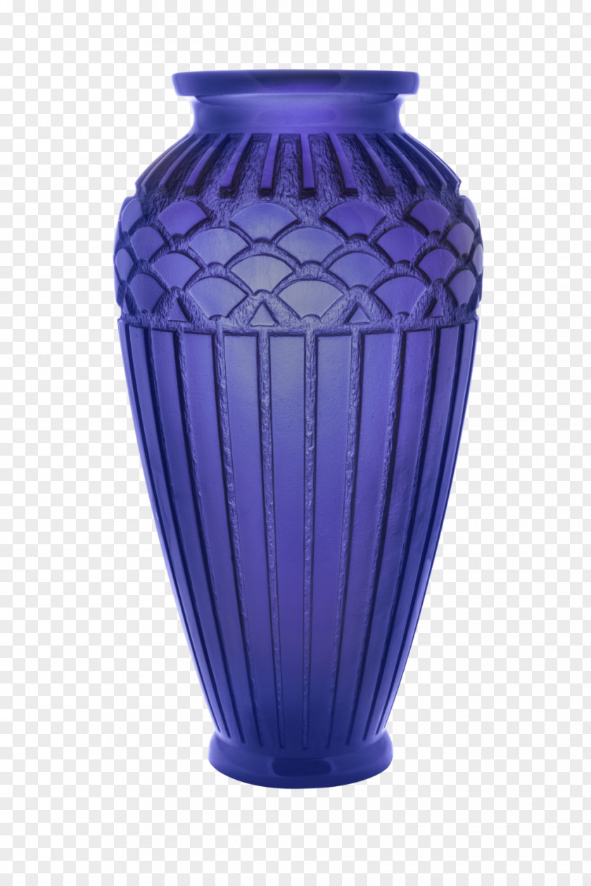 Tall Vase Ceramic Cobalt Blue Urn PNG