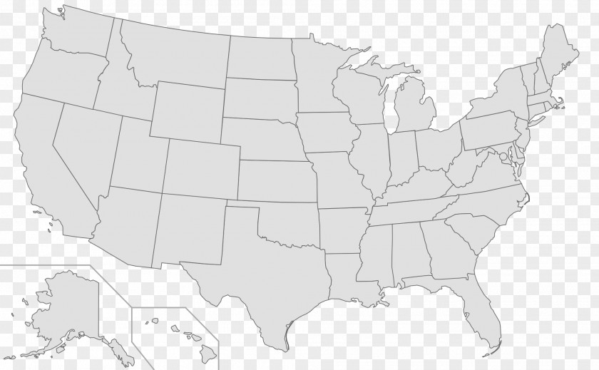 Us Northeastern United States Blank Map Geography Mercator Projection PNG