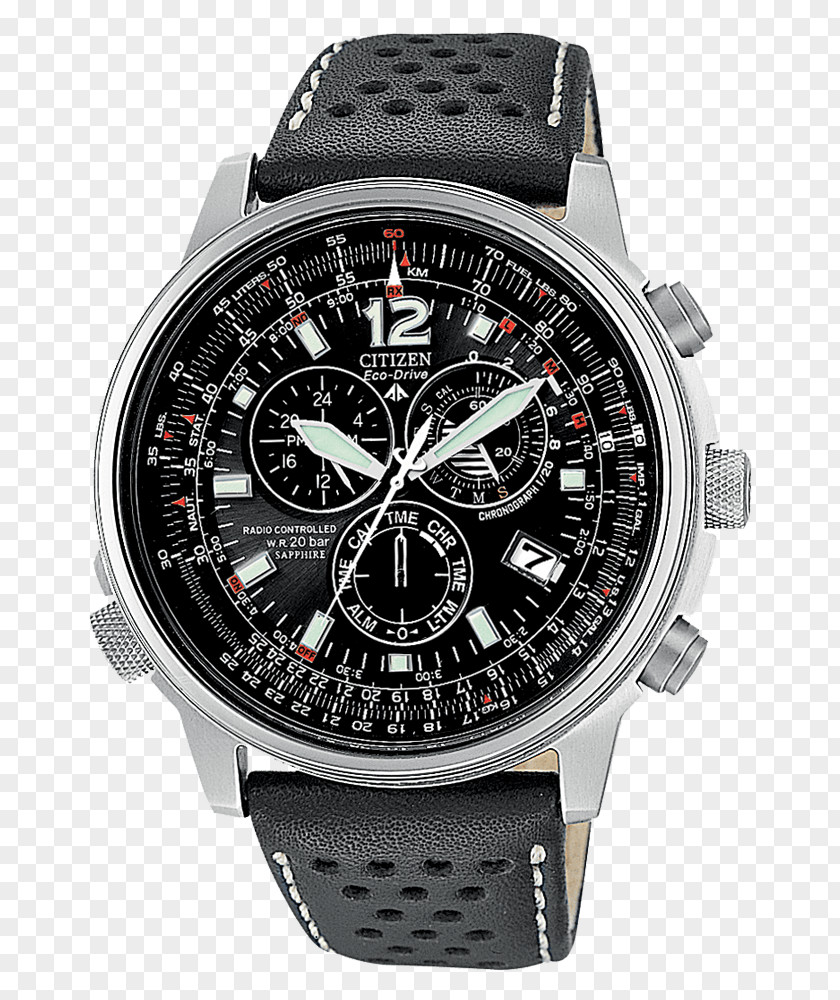 Watch Eco-Drive Citizen Holdings Radio Clock Chronograph PNG