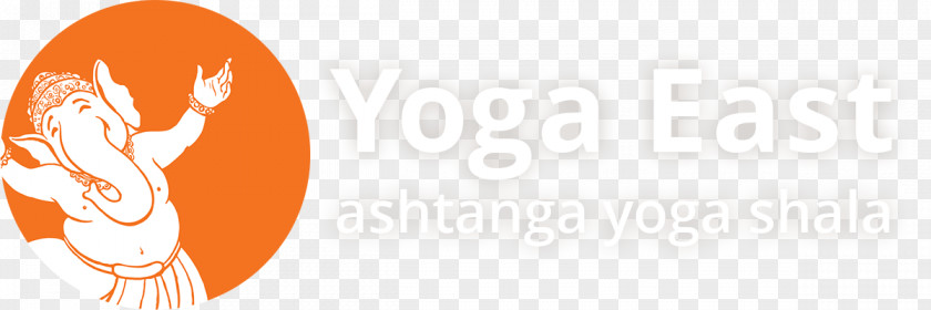 Yoga East Ashtanga Vinyasa Logo Orange PNG