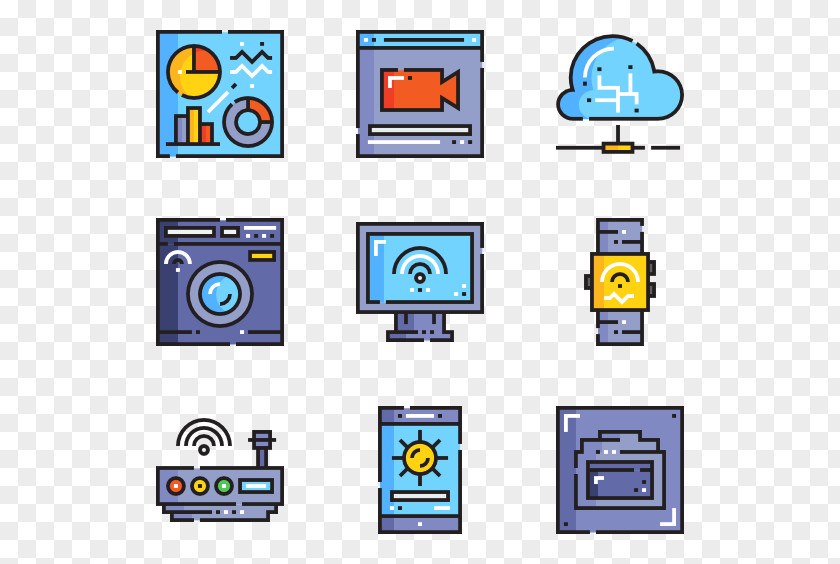 Internet Of Things Shopping Clip Art PNG