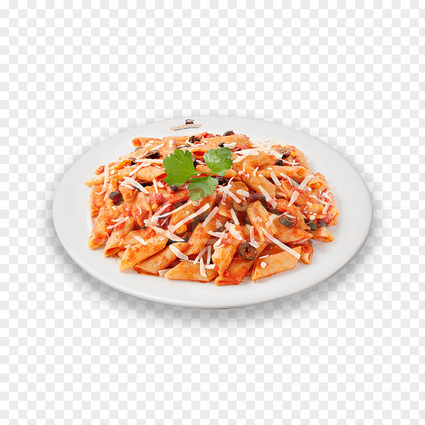 Plate Spaghetti Alla Puttanesca Vegetarian Cuisine Penne Platter PNG