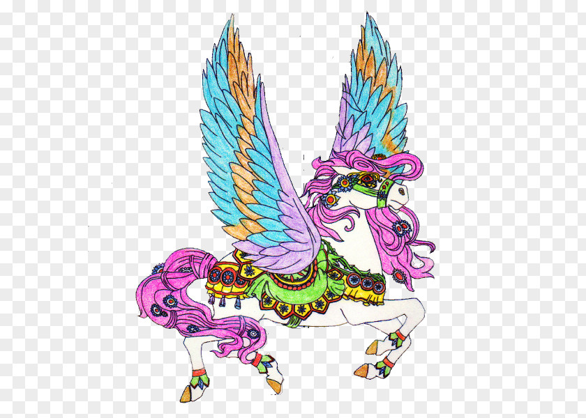 Unicorn Coloring Book Pegasus Legendary Creature PNG