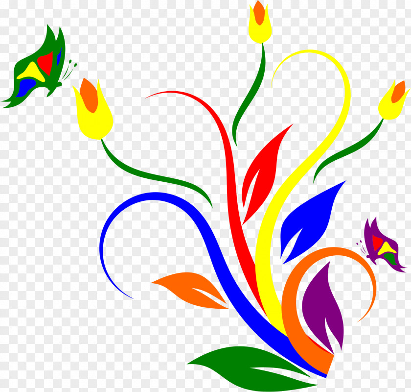 Lakshmi Butterfly Flower Clip Art PNG