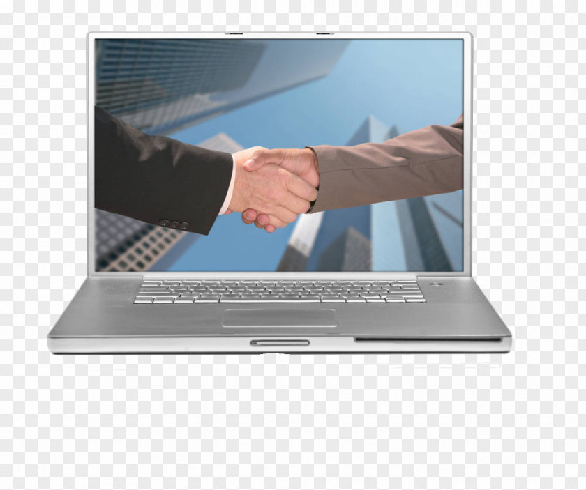 Two Hands On The Computer Handshake Photography PNG