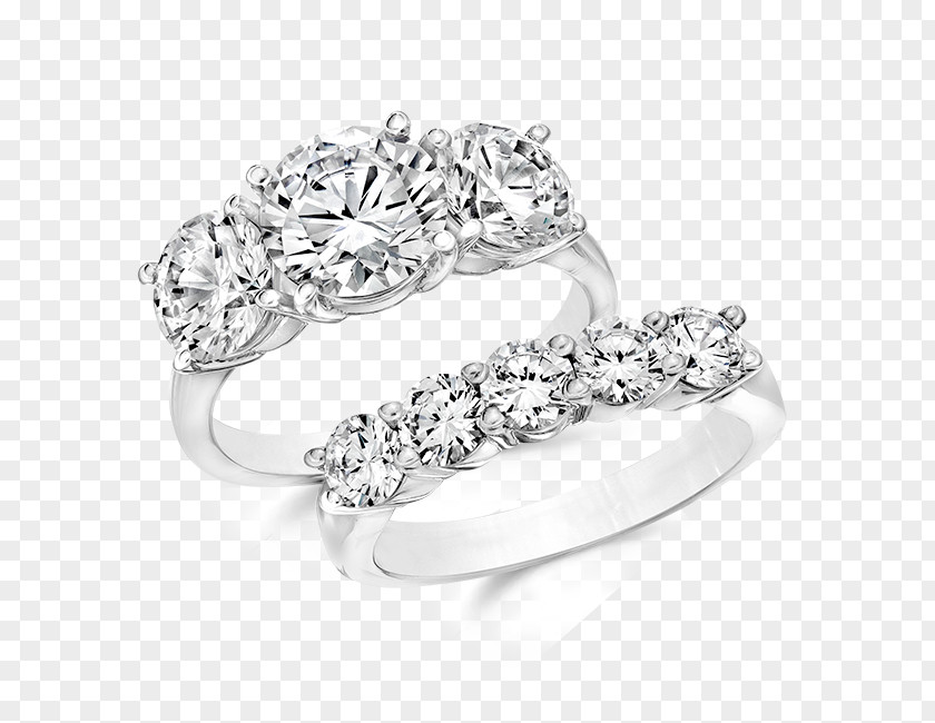 Wedding Set Ring Silver Bling-bling Body Jewellery PNG