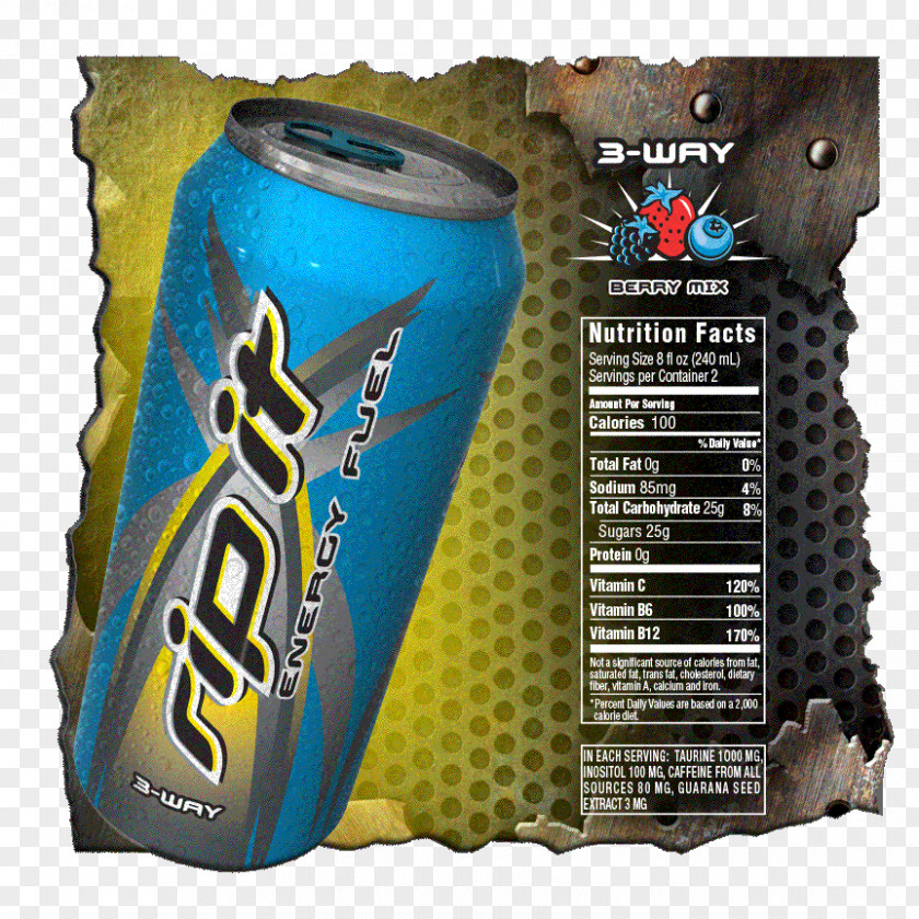 Contact Military Posture Sports & Energy Drinks Rip It Shot Nutrition Facts Label PNG