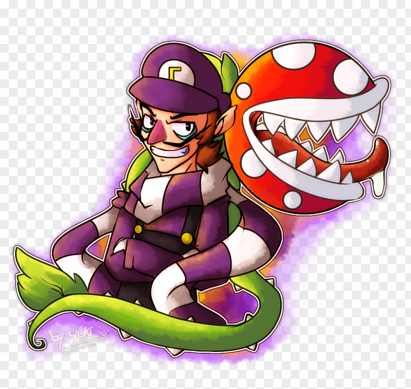 Waluigi Mario Tennis Art PNG