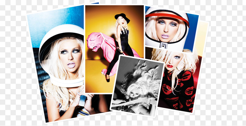 Christina Aguilera Poster Collage Keeps Gettin' Better Graphic Design PNG