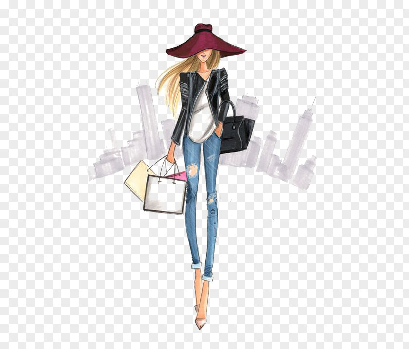 Street Beat Girls Fashion Illustration Drawing PNG