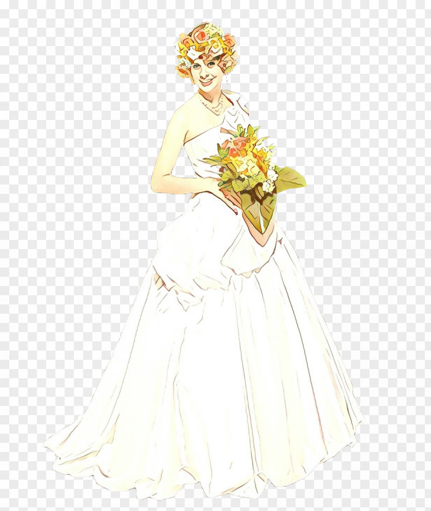 Wedding Dress Bride /m/02csf Drawing Gown PNG