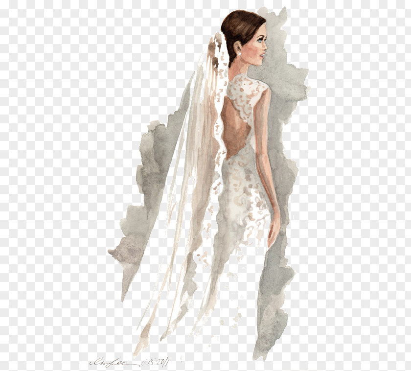 Bride Drawing Fashion Illustration Sketchbook Sketch PNG
