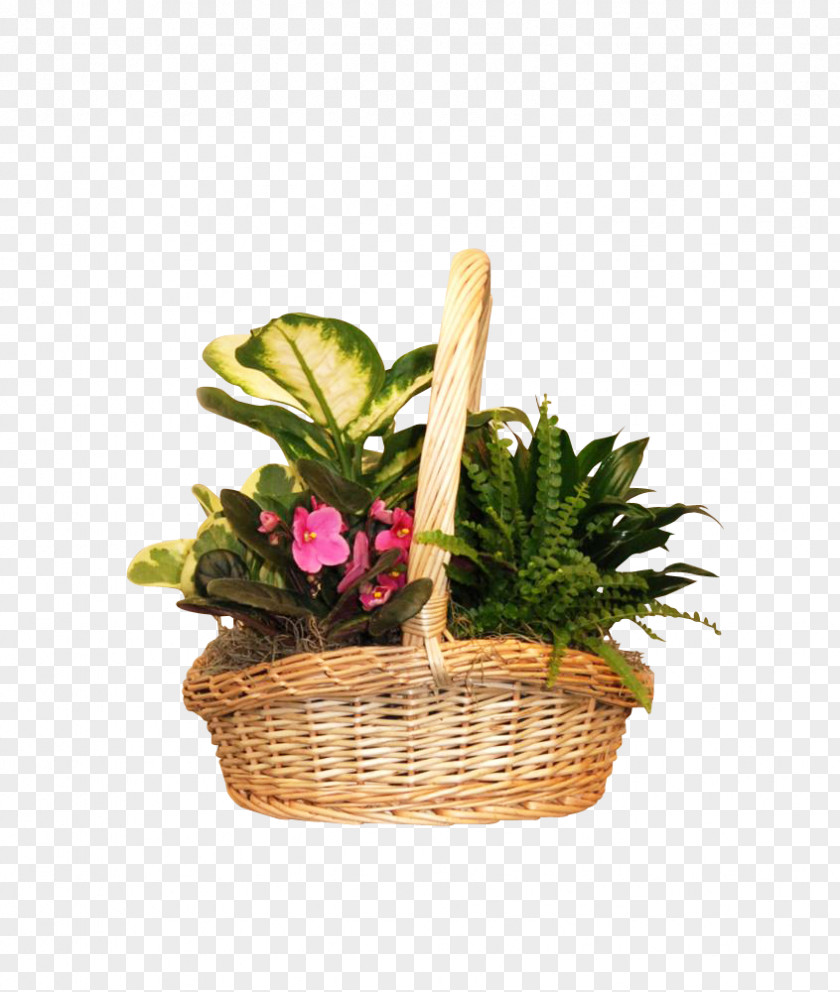 Exquisite Bamboo Baskets Food Gift Cut Flowers PNG
