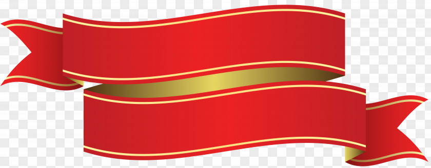 Gold Ribbon Red Clip Art PNG