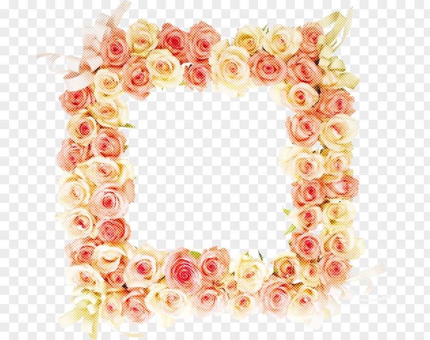 Lei Picture Frame Background Pink PNG