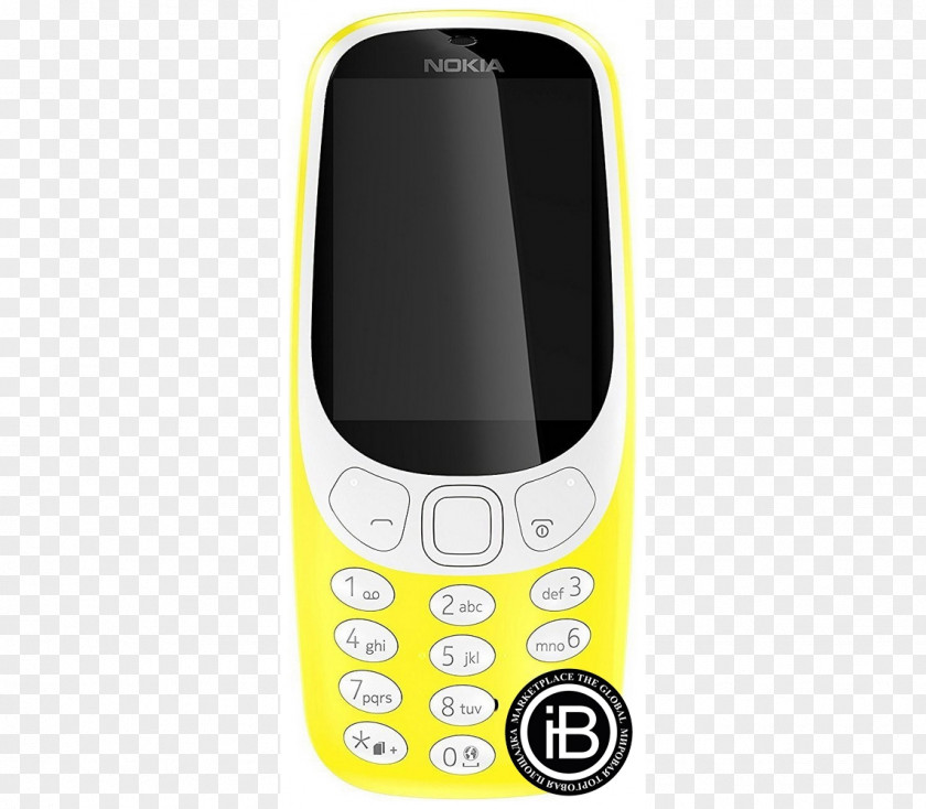 Nokia 3310 Dual SIM Yellow Accessories 105 (2017) Feature Phone PNG