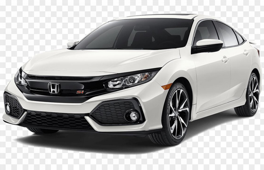 White 2018 Honda Civic Si Sedan Car Coupe Continuously Variable Transmission PNG