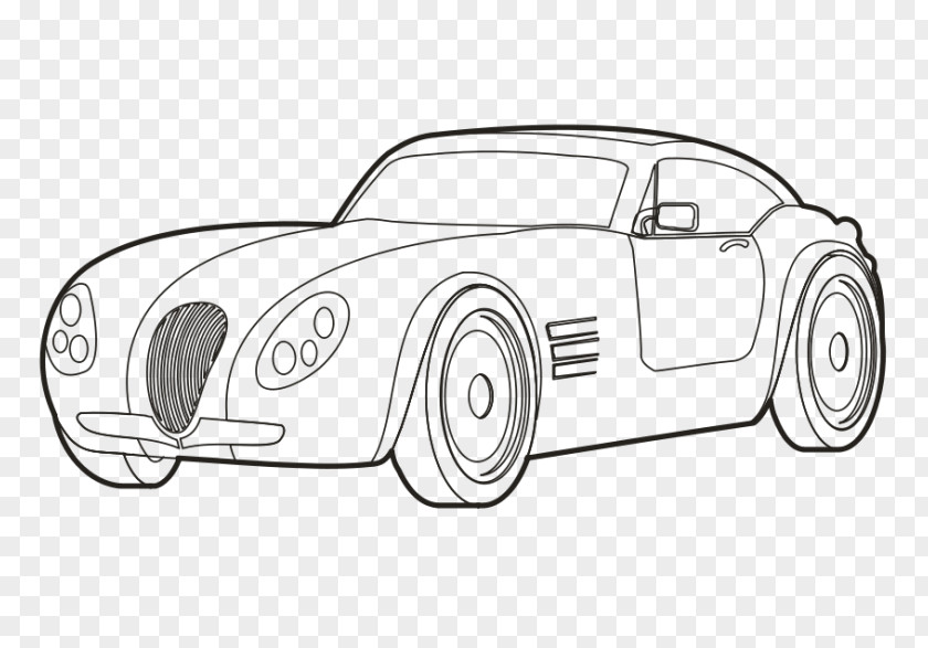Car Black And White Clip Art PNG