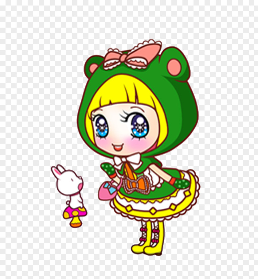 Cartoon Girl Doll PNG Doll, cute bunny dolls and paper clipart PNG