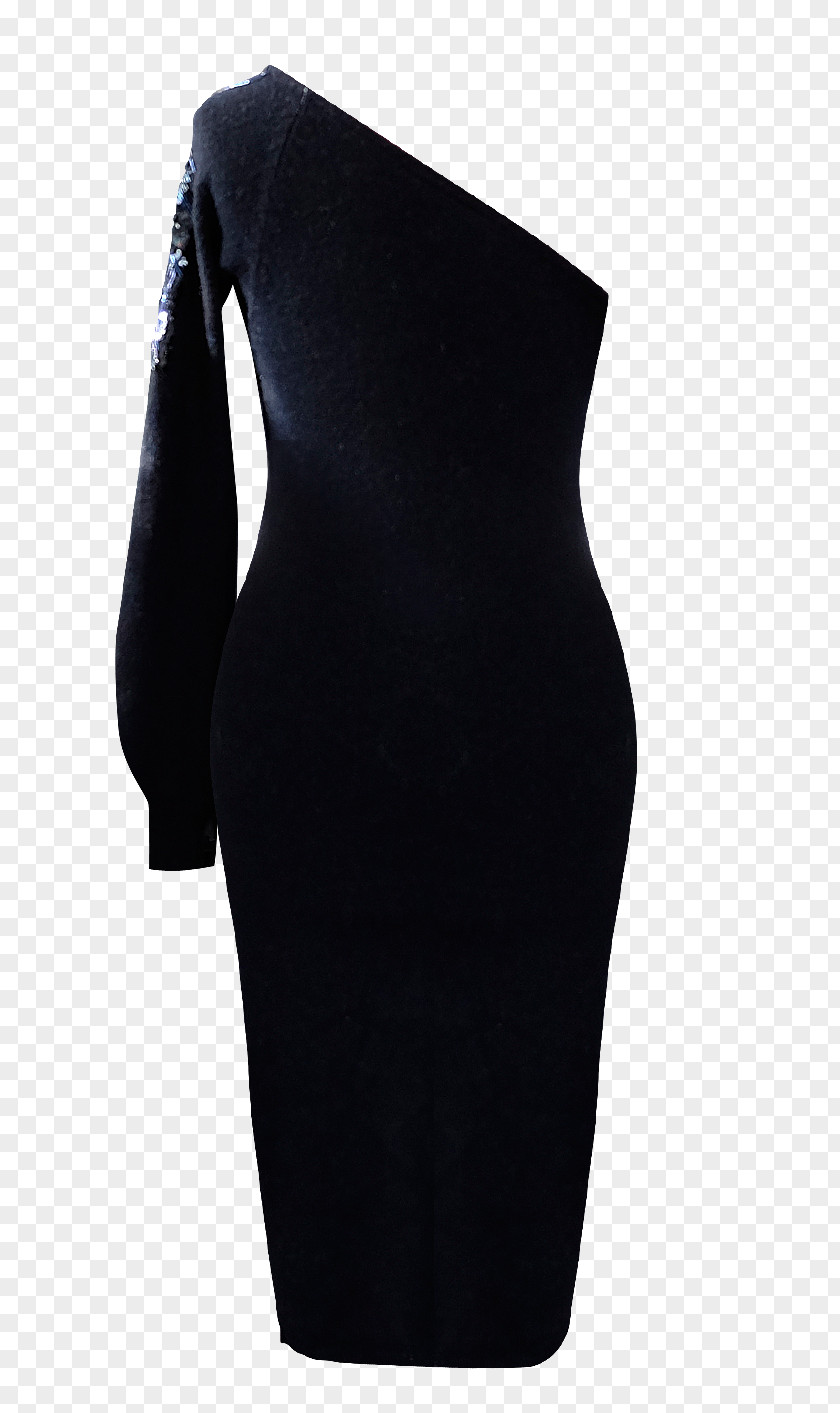 Dress Little Black Shoulder M PNG