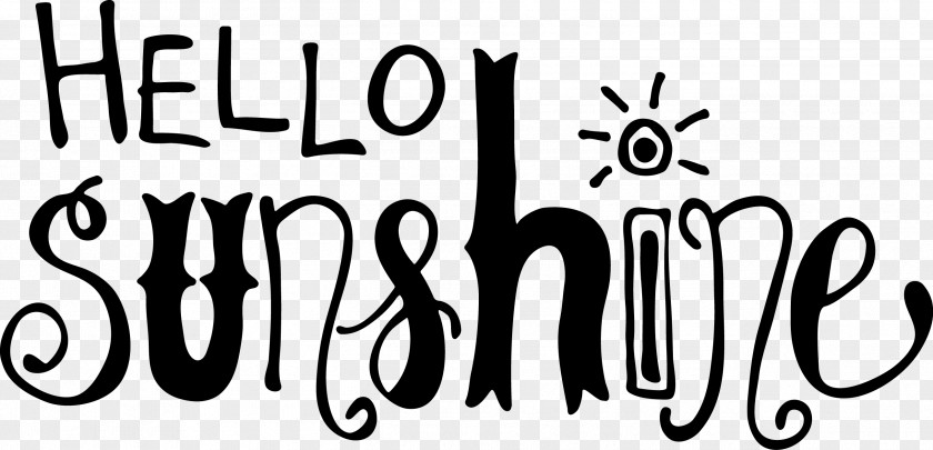 Hello Spring Graphic Design Lettering Clip Art PNG
