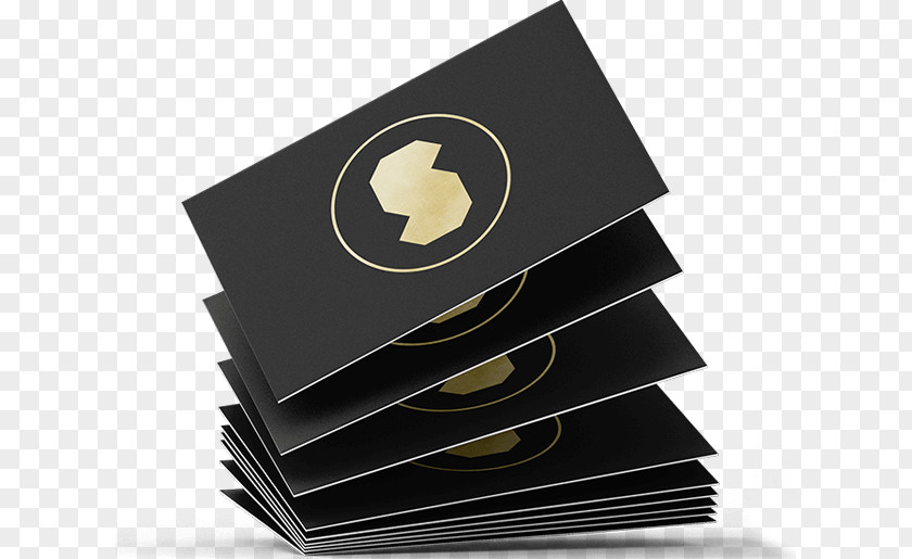 Black Business Card Cards Printing Corporate Identity E-commerce PNG