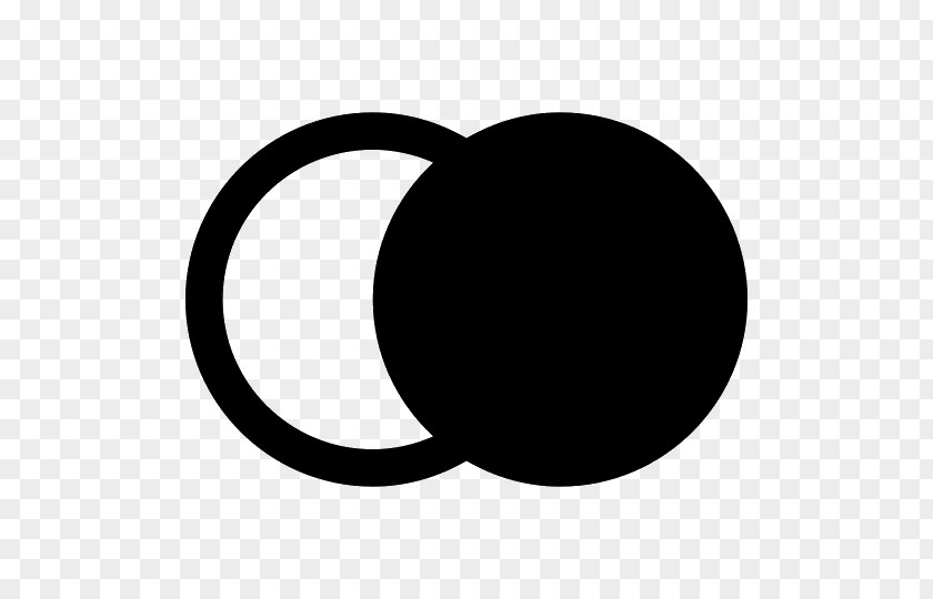 Circle White Crescent Black M Clip Art PNG