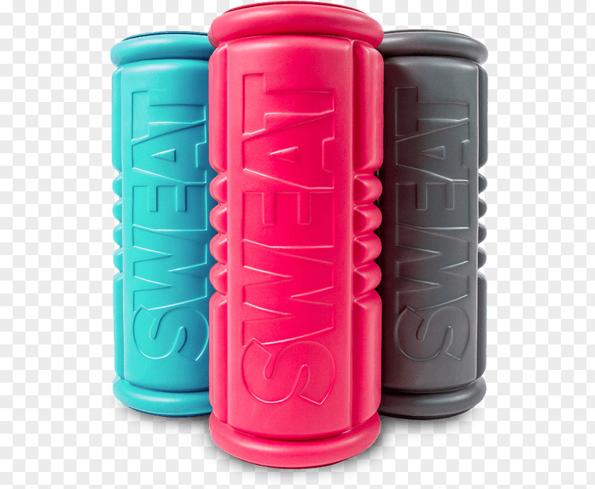 Foam Roller Plastic Magenta PNG