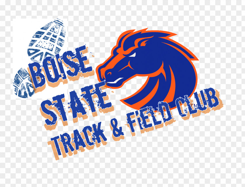 Meet Fall Boise State University Broncos Football Track & Field Javelin Throw Logo PNG