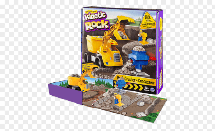 Rock Kinetic Sand Toy Spin Master Crusher PNG