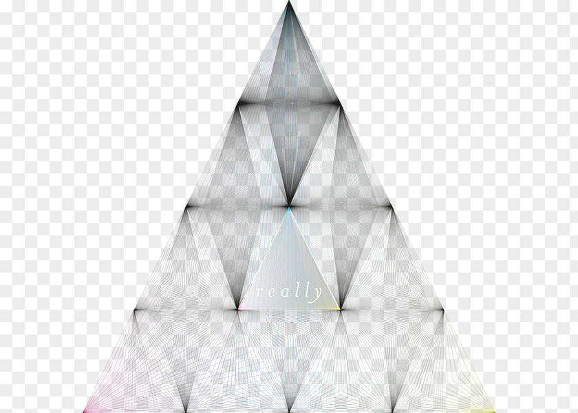 Triangle Symmetry Pattern PNG