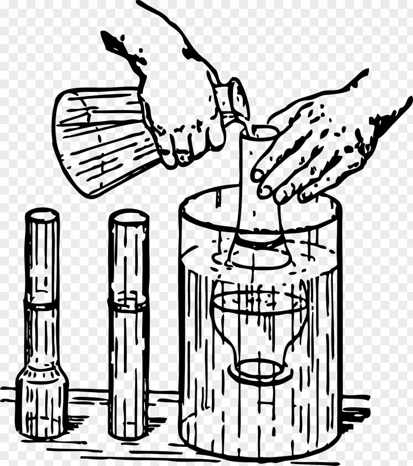 Science Chemistry Laboratory Flasks Clip Art PNG