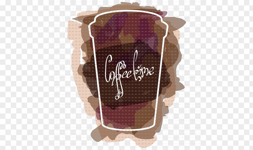 Cartoon Coffee Cup Cafe Watercolor Painting PNG