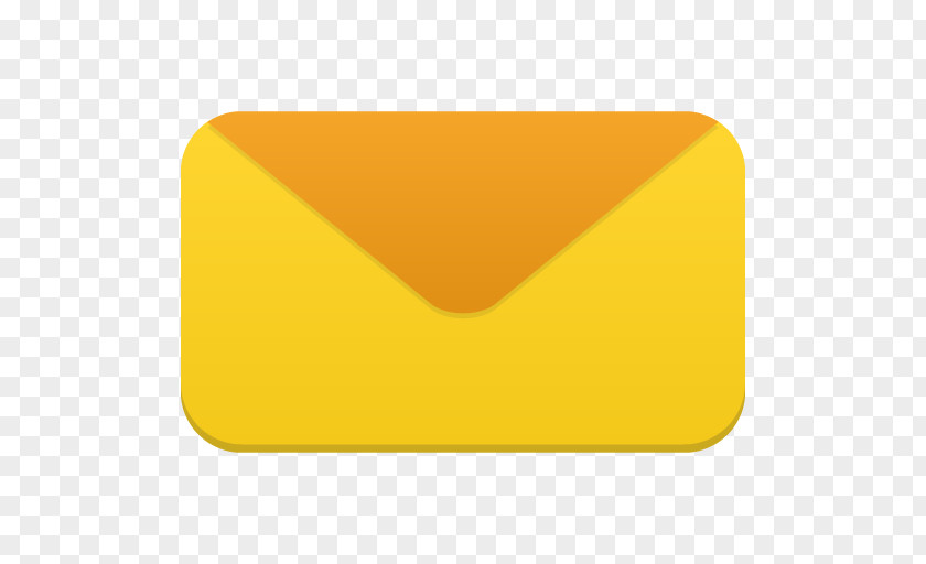 Email Angle Yellow Orange PNG