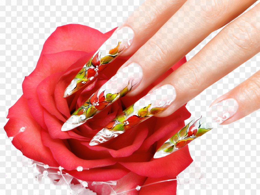 European Nail Art Polish Manicure Beauty Parlour PNG