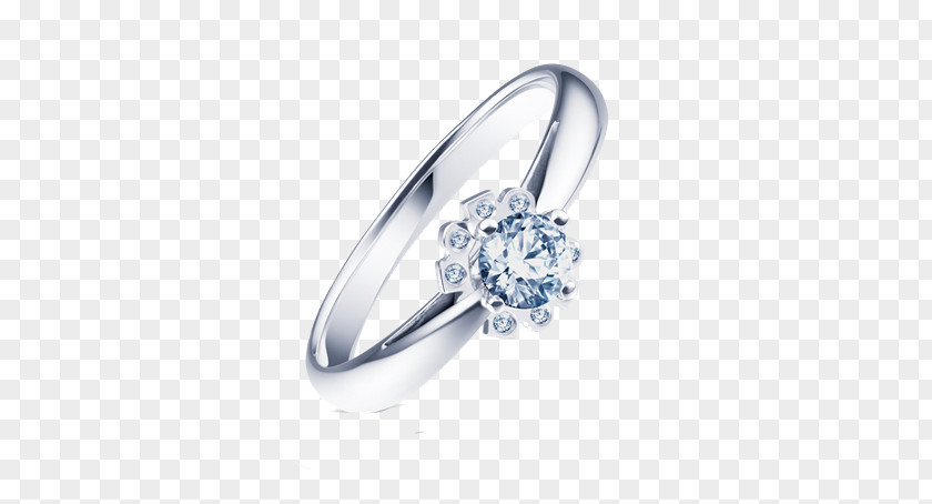 I,DO Sunflower Style Diamond Ring Wedding PNG