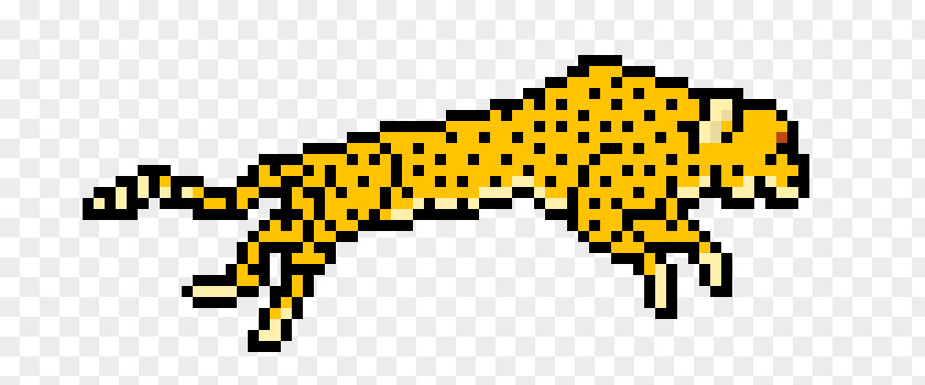 Leopard Skin Cheetah Minecraft Pixel Art PNG