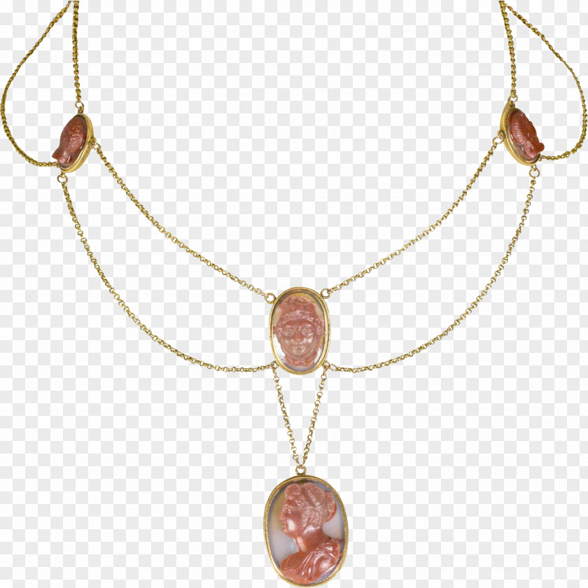 Chain Necklace Bling Cameo Jewellery Gemstone PNG