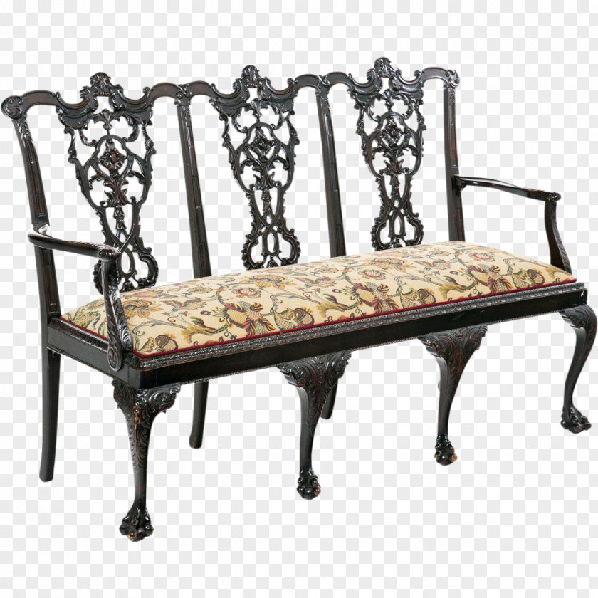 Mahogany Chair Table Couch Bench Furniture PNG