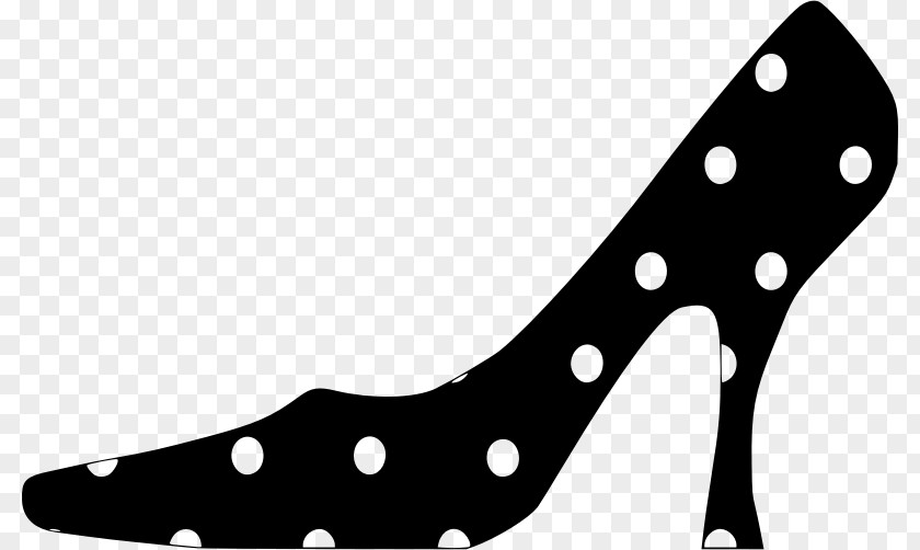 Polka Dot Shoe High-heeled Footwear Stiletto Heel Clip Art PNG