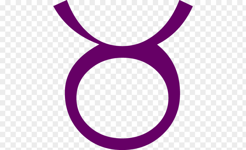 Taurus Earth Astrology Violet Lilac PNG