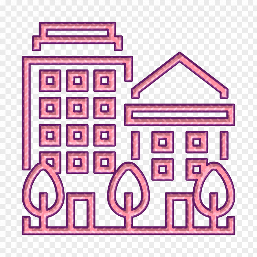 Urban Icon City Elements Buildings PNG
