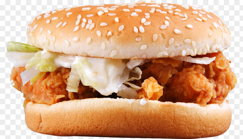 Chicken Burger Hamburger Fast Food French Fries Cheeseburger Sandwich PNG