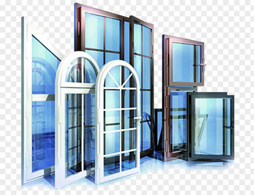 Glass Windows Doors Window Door Polyvinyl Chloride Insulated Glazing Plastic PNG
