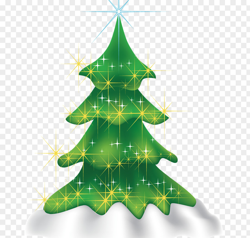 Glowing Christmas Tree PNG