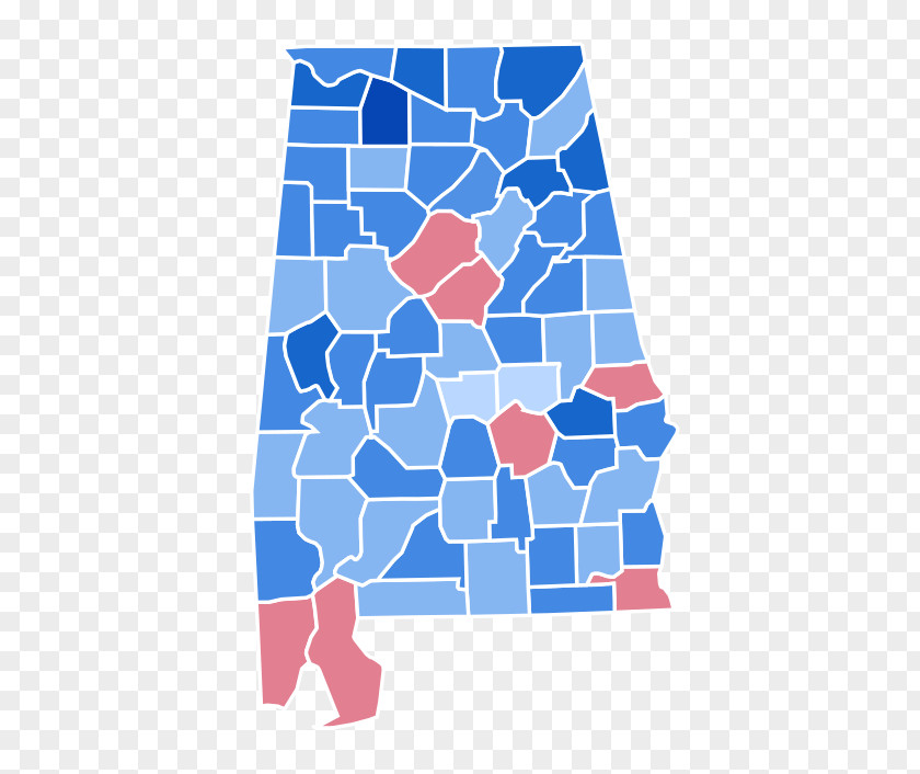 Map Alabama Gubernatorial Election, 1954 United States Senate PNG