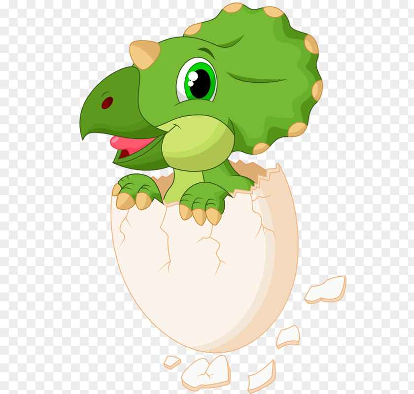 Broken Shell Of A Small Dinosaur Egg Cartoon Clip Art PNG